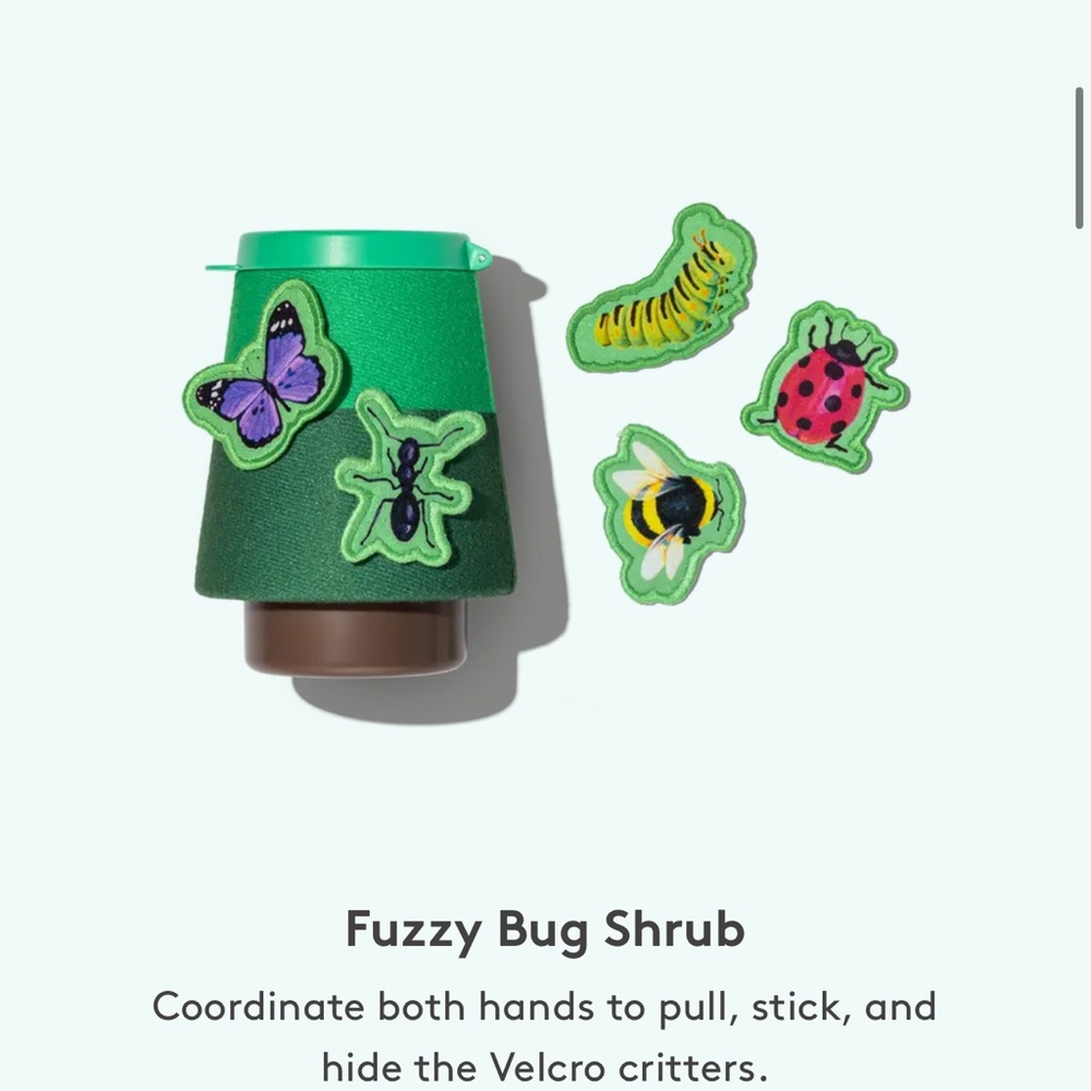 Lovevery Fuzzy Bug Shrub Toy